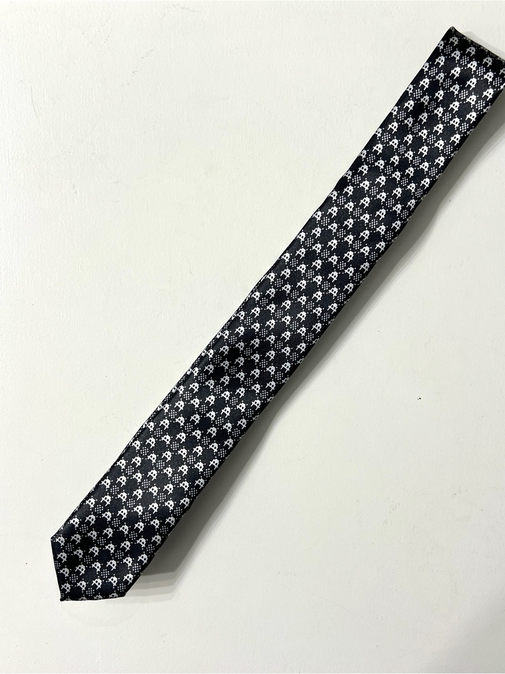 Black Tie Geek / Space Invaders skinny tie